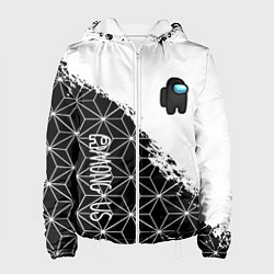 Куртка с капюшоном женская Among us mobile game retro, цвет: 3D-белый