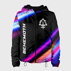 Куртка с капюшоном женская Behemoth neon rock lights, цвет: 3D-черный