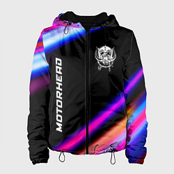 Куртка с капюшоном женская Motorhead neon rock lights, цвет: 3D-черный