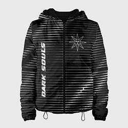 Куртка с капюшоном женская Dark Souls metal game lines, цвет: 3D-черный
