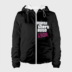 Куртка с капюшоном женская GTA vice city game, цвет: 3D-белый