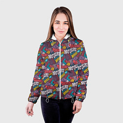 Куртка с капюшоном женская Сомнения, цвет: 3D-белый — фото 2