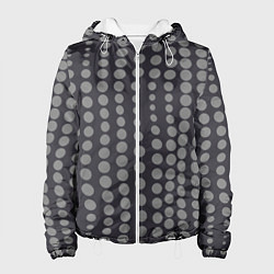 Куртка с капюшоном женская Виляющие шары, цвет: 3D-белый