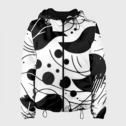 Куртка с капюшоном женская Fashion abstraction - ai art fantasy, цвет: 3D-черный