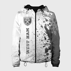 Женская куртка West Ham - white gradient по-вертикали