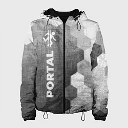 Женская куртка Portal - grey gradient по-вертикали