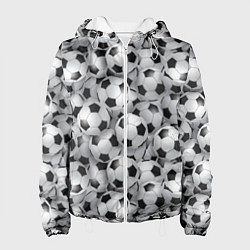 Женская куртка Футбольные мячи паттерн