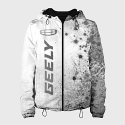 Куртка с капюшоном женская Geely - white gradient по-вертикали, цвет: 3D-черный