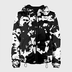 Куртка с капюшоном женская Все рэперы черно белый, цвет: 3D-черный
