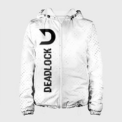 Женская куртка Deadlock glitch на светлом фоне по-вертикали