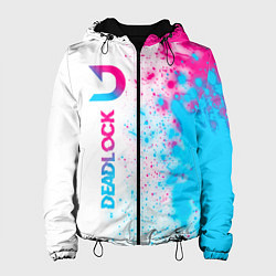 Женская куртка Deadlock neon gradient style по-вертикали