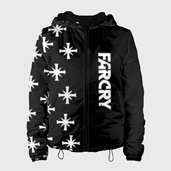 Куртка с капюшоном женская Farcry текстура знаки, цвет: 3D-черный