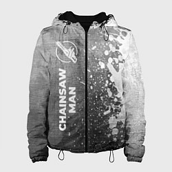 Куртка с капюшоном женская Chainsaw Man - grey gradient по-вертикали, цвет: 3D-черный