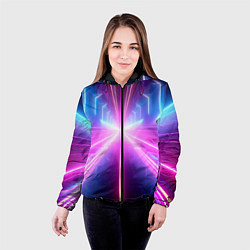 Куртка с капюшоном женская Неновый путь, цвет: 3D-черный — фото 2