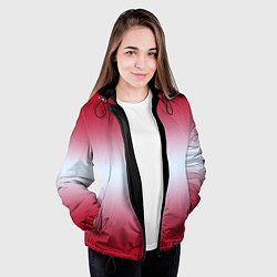 Куртка с капюшоном женская Gradient color, цвет: 3D-черный — фото 2