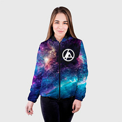 Куртка с капюшоном женская Linkin Park 2024 space rock, цвет: 3D-черный — фото 2