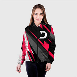 Куртка с капюшоном женская Deadlock graffity splash, цвет: 3D-черный — фото 2