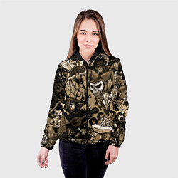 Куртка с капюшоном женская Король и шут средневековья играют рок, цвет: 3D-черный — фото 2