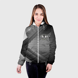 Куртка с капюшоном женская Honda metal motors, цвет: 3D-белый — фото 2