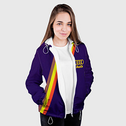 Куртка с капюшоном женская AUDI line sport, цвет: 3D-белый — фото 2