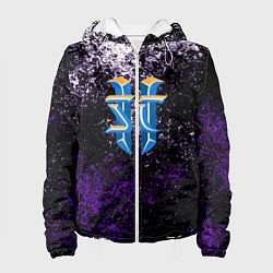 Куртка с капюшоном женская Starcraft брызги красок, цвет: 3D-белый