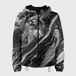 Куртка с капюшоном женская Чернила, цвет: 3D-черный