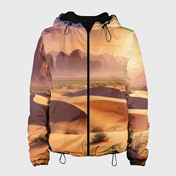 Женская куртка Закат в жаркой пустыне