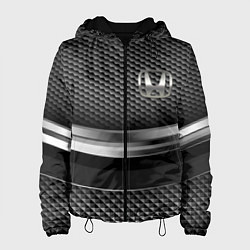 Куртка с капюшоном женская Honda metalic, цвет: 3D-черный