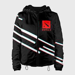 Куртка с капюшоном женская DOTA2 lines, цвет: 3D-черный
