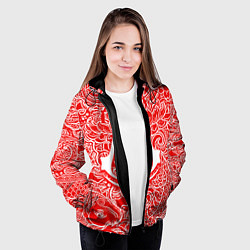 Куртка с капюшоном женская Assassins Creed shadows, цвет: 3D-черный — фото 2