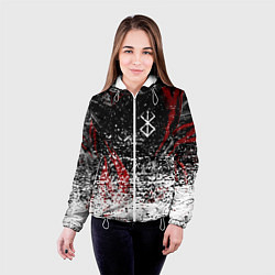 Куртка с капюшоном женская Berserk 1997, цвет: 3D-белый — фото 2