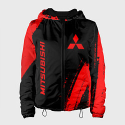 Женская куртка Mitsubishi - red gradient вертикально