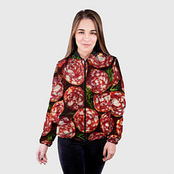 Куртка с капюшоном женская Салями, цвет: 3D-черный — фото 2