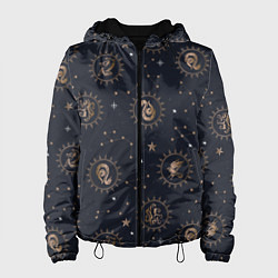 Куртка с капюшоном женская Все факультеты Хогвартса, цвет: 3D-черный