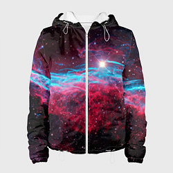 Куртка с капюшоном женская Uy scuti star - neon space, цвет: 3D-белый