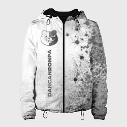Куртка с капюшоном женская Danganronpa - white gradient по-вертикали, цвет: 3D-черный