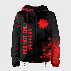 Женская куртка Red Hot Chili Peppers - red gradient вертикально