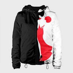 Женская куртка Девушка в красном платье