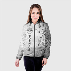 Куртка с капюшоном женская Pokemon - white gradient по-вертикали, цвет: 3D-черный — фото 2