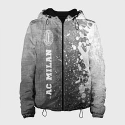 Куртка с капюшоном женская AC Milan - grey gradient по-вертикали, цвет: 3D-черный