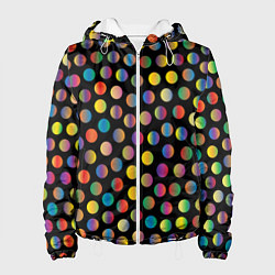 Куртка с капюшоном женская Конфетти, цвет: 3D-белый