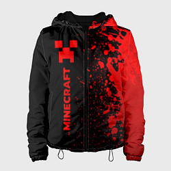 Женская куртка Minecraft - red gradient по-вертикали