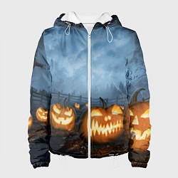 Куртка с капюшоном женская Костюмы для halloween, цвет: 3D-белый