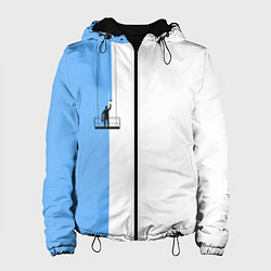 Куртка с капюшоном женская Моляр красит стену, цвет: 3D-черный