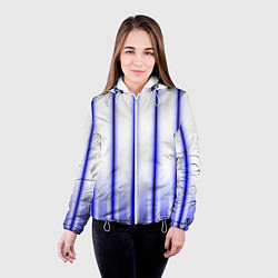Куртка с капюшоном женская Striped suit, цвет: 3D-белый — фото 2