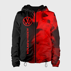 Женская куртка Volkswagen - red gradient по-вертикали