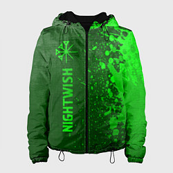 Женская куртка Nightwish - green gradient по-вертикали