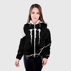 Куртка с капюшоном женская Monster energy storm energy, цвет: 3D-белый — фото 2