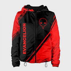 Женская куртка Evangelion - red gradient вертикально