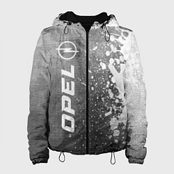 Куртка с капюшоном женская Opel - grey gradient по-вертикали, цвет: 3D-черный